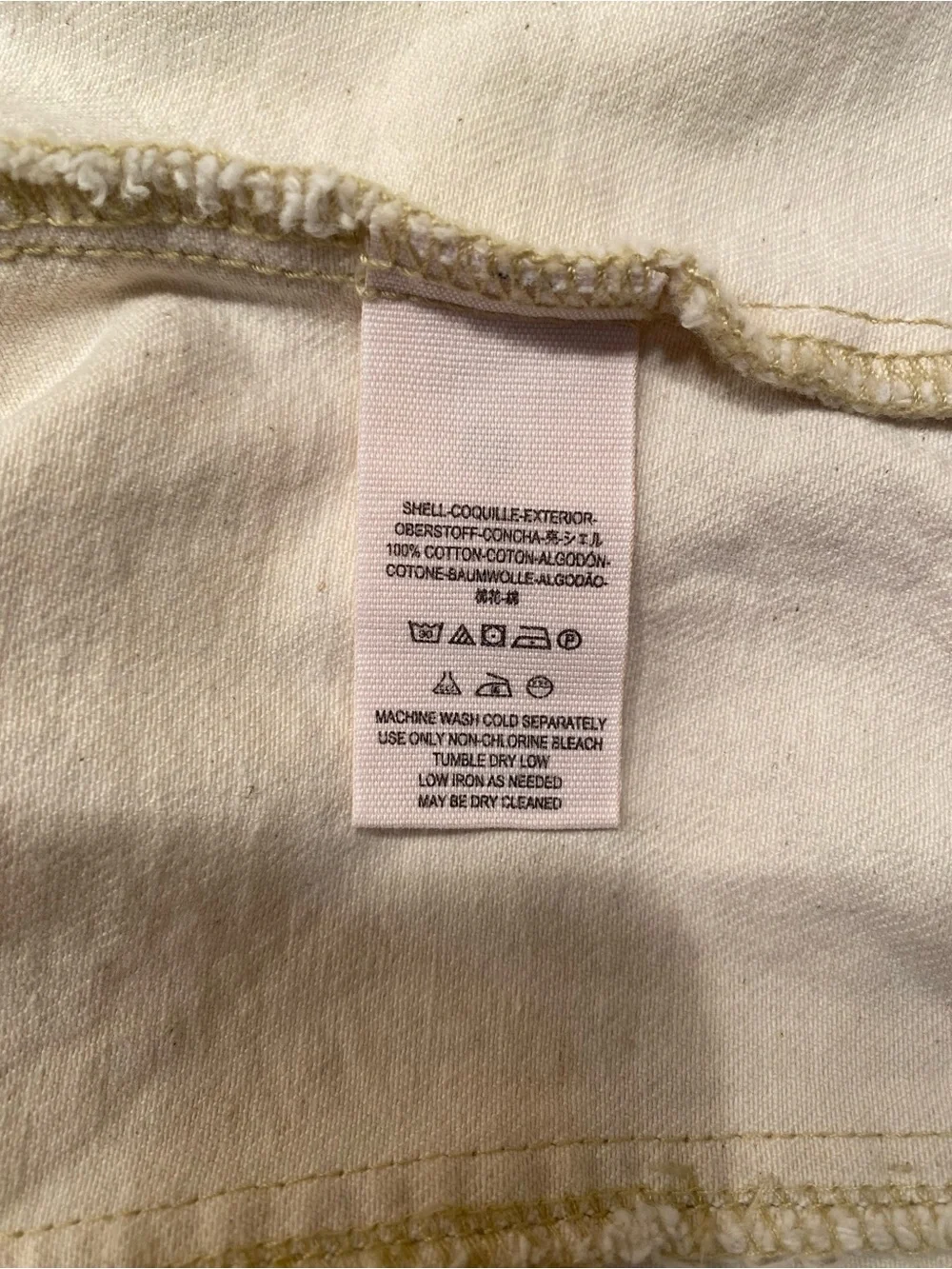 Free People Double-Breasted Ivory Cropped Vest, Size 4, NWT! - Picture 6 of 6